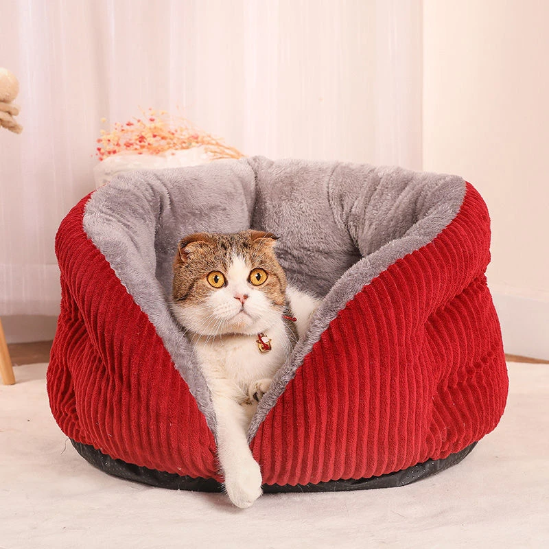 【集喵社】网红小猫窝舒适保暖半封闭猫咪窝耐脏猫床睡眠冬季抗寒