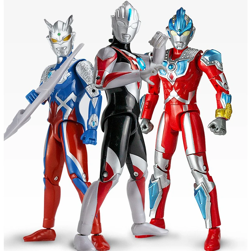 奥特曼 关节可动 赛罗 迪迦 贝利亚 捷德 超可动系列人偶模型玩具