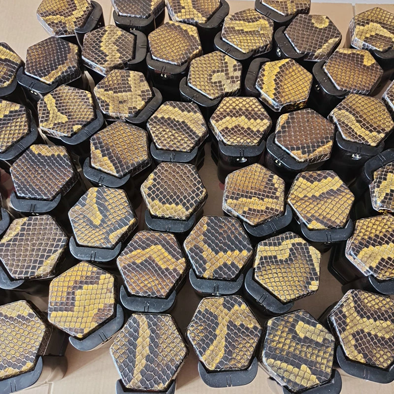 黑檀二胡筒带底托 可选琴皮花纹圆孔扁孔可选