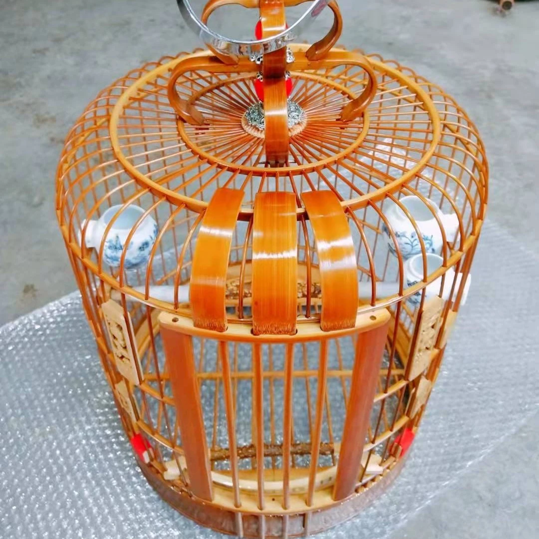 精品老料三皮鸟笼 纯手工三皮笼带青皮定做不支持退换