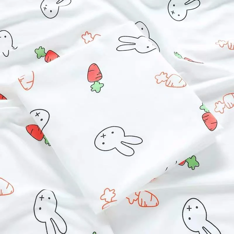 M-800益昕爱 新生儿四季卡通棉磨毛单层印花包巾