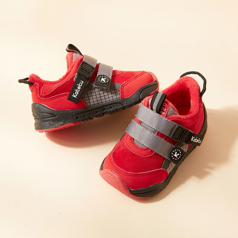 卡特兔（12-14.5cm断码捡漏）学步鞋软底棉鞋冬加绒机能鞋X1DE002D