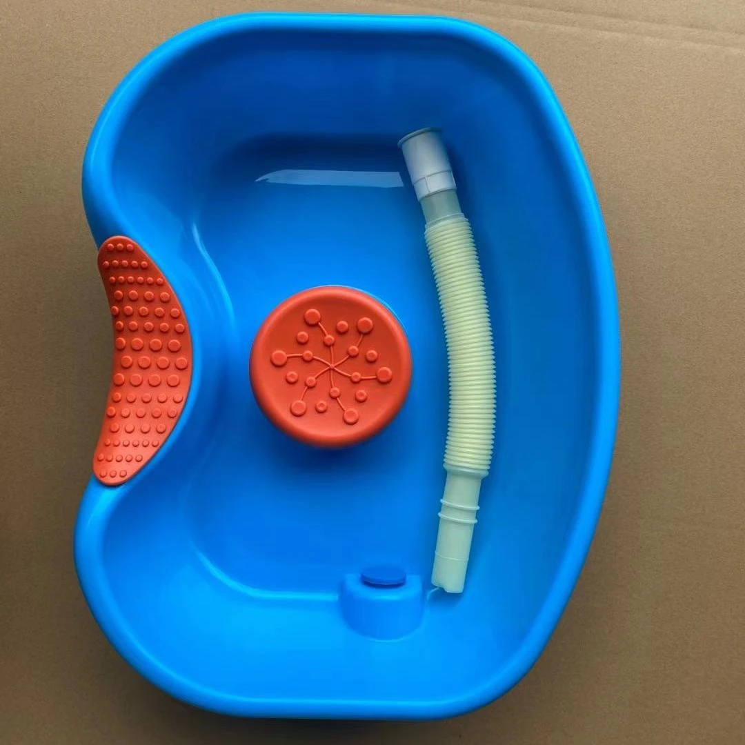 龙禾防摔卧床大人老人孕妇加高加厚盘塑料家用防滑平躺功能洗头盆