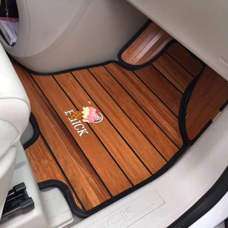 别克GL8传祺M8腾势D9塞纳埃尔法奥德赛艾力绅MVP商务汽车实木脚垫