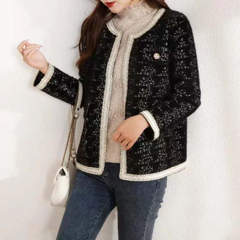 【巴黎岛】名媛小香风新款外套【高定不掉绒】209