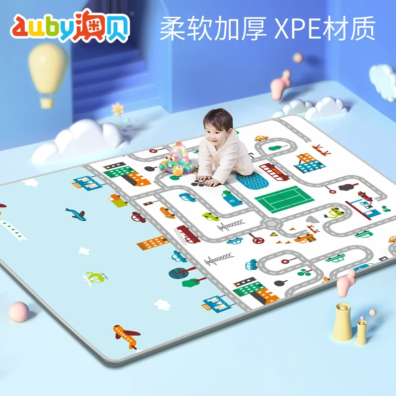 【店铺活动】澳贝汽车小镇卷垫加厚双面婴儿爬爬垫回弹防潮减震