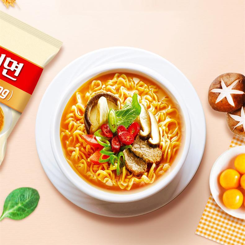 【律哥推荐】韩国进口农心辛拉面多连包(非油炸)485克(97g*5)-2