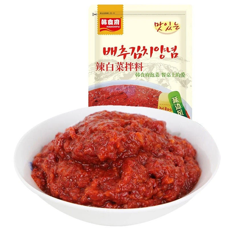 延边韩食府 韩式传统多功能辣白菜拌料500g*2袋 简单冷藏