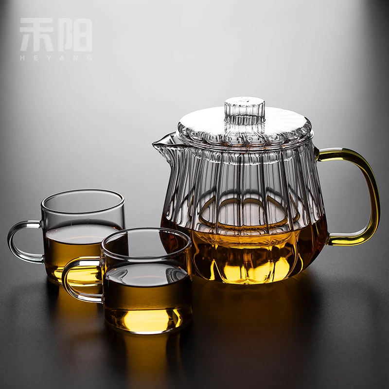 1禾阳玻璃壶家用茶水分离泡茶壶加厚过滤泡茶器花茶单壶