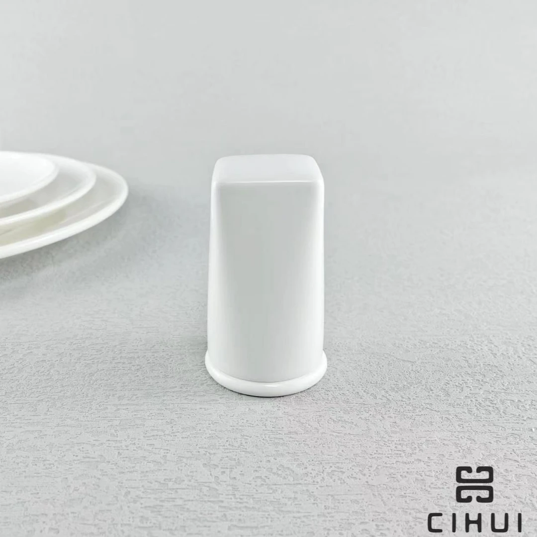 villeroyboch欧式家用餐厅简约纯白圆舞曲 棉棒牙线收纳牙签筒8cm