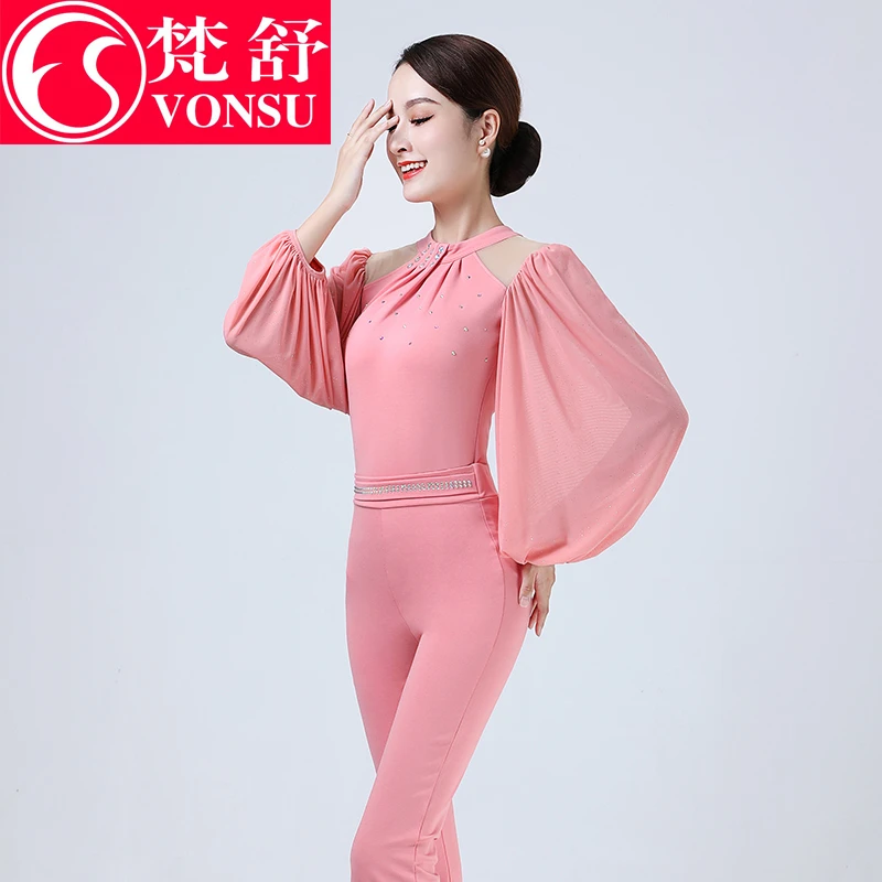【导师高级感系列】休闲训练女士时尚烫钻气质形体服套装XS5971