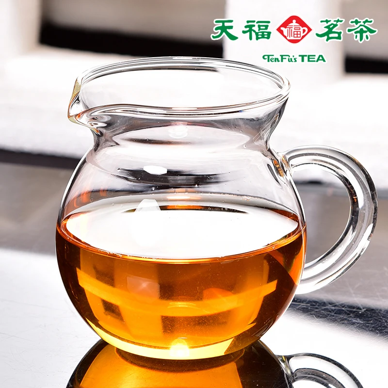 天福茗茶 玻璃茶海 耐热玻璃 茶道零配公道杯 茶具250cc