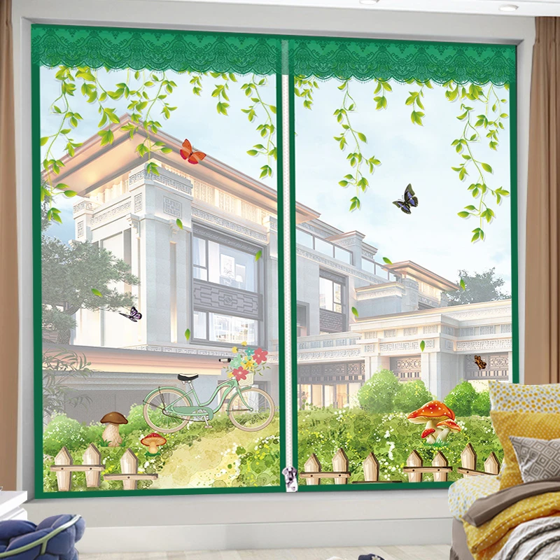 LIANMENGQING/帘梦情防蚊窗纱 夏季家用魔术贴窗帘磁性纱门防蚊虫