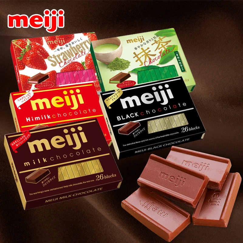 日本进口零食meiji明治巧克力钢琴牛奶抹茶夹心巧克力礼盒送礼物