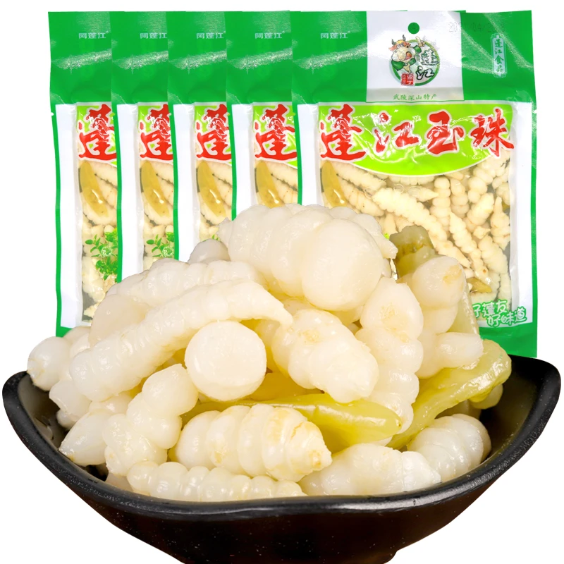 重庆特产蓬江玉珠黔江阿蓬江地牯牛袋装泡山椒味下饭菜400g泡菜