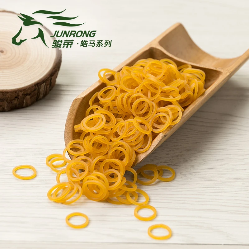 骏荣橡胶-皓马系列小号橡皮筋黄色橡皮圈高弹皮筋乳胶圈天胶橡筋