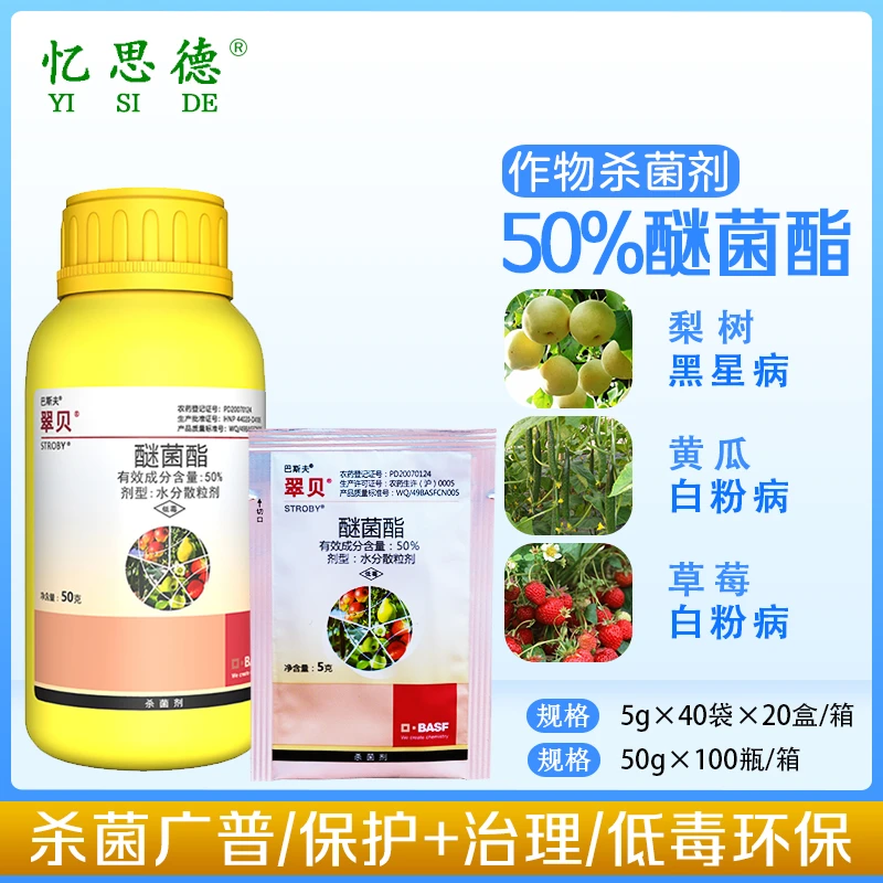 德国巴斯夫翠贝醚菌酯月季多肉白粉病黑星病黑斑病专用农药杀菌剂