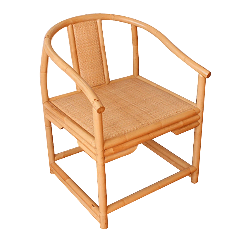 新中式茶桌茶道功夫茶椅真藤圈椅藤编茶桌椅民宿椅圈椅子家用办公