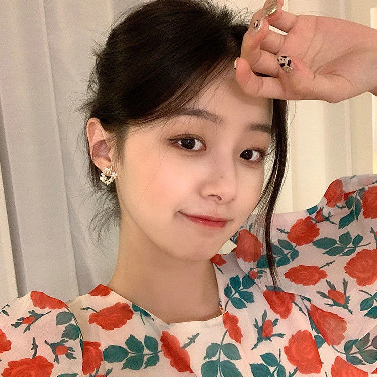 合金亚克力耳饰 2024年夏季新款潮百搭耳饰女气质高级感简约耳环