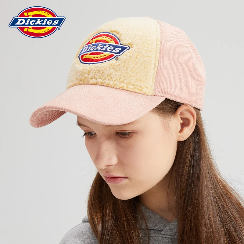 Dickies儿童刺绣撞色休闲灯芯绒弯檐时尚户外鸭舌帽213K90LSD492