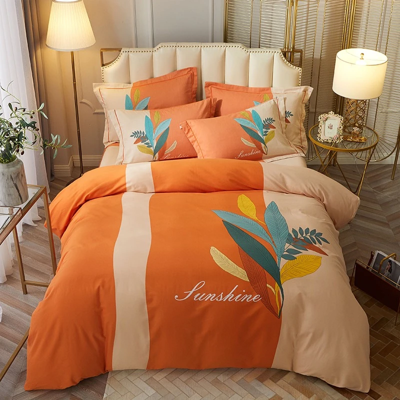 【小明】精品 全棉大版印花四件套 羽叶CK