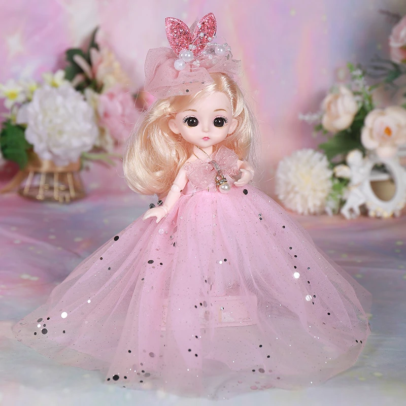 【长裙加长版】16厘米梦蕾小公主生日礼物娃娃玩具