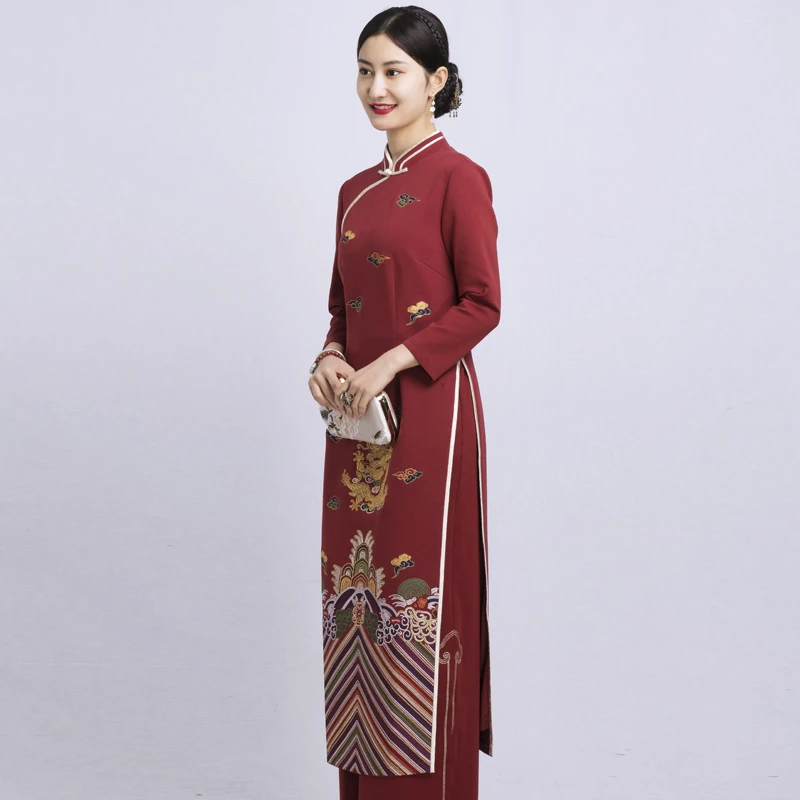 早秋气质连衣裙女高级感裙子修身改良时尚高端