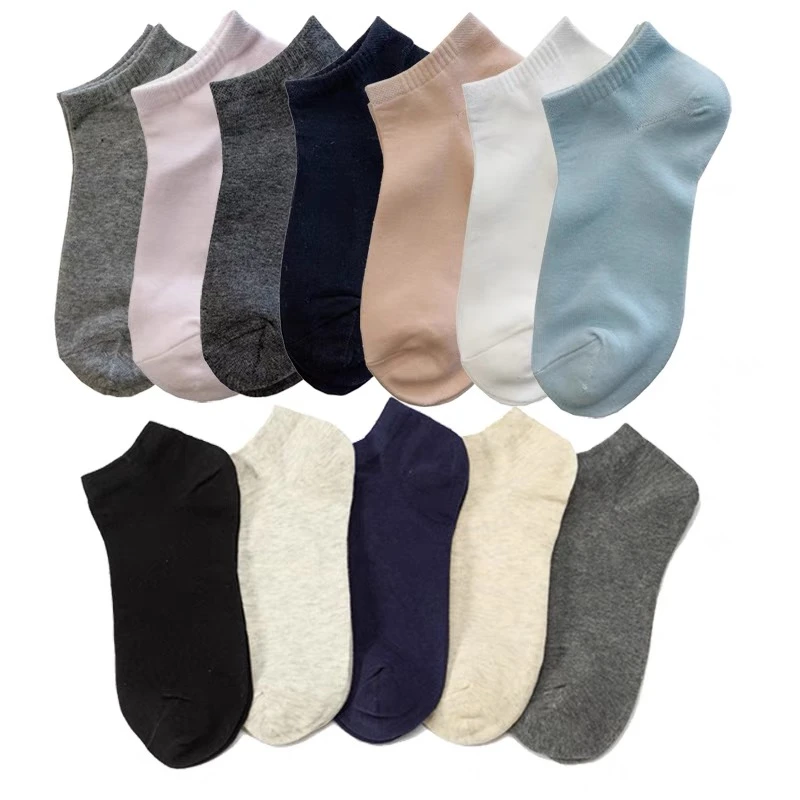 实力宠粉专属/夏季短袜吸汗男船袜女船袜精梳棉袜舒适透气 10双