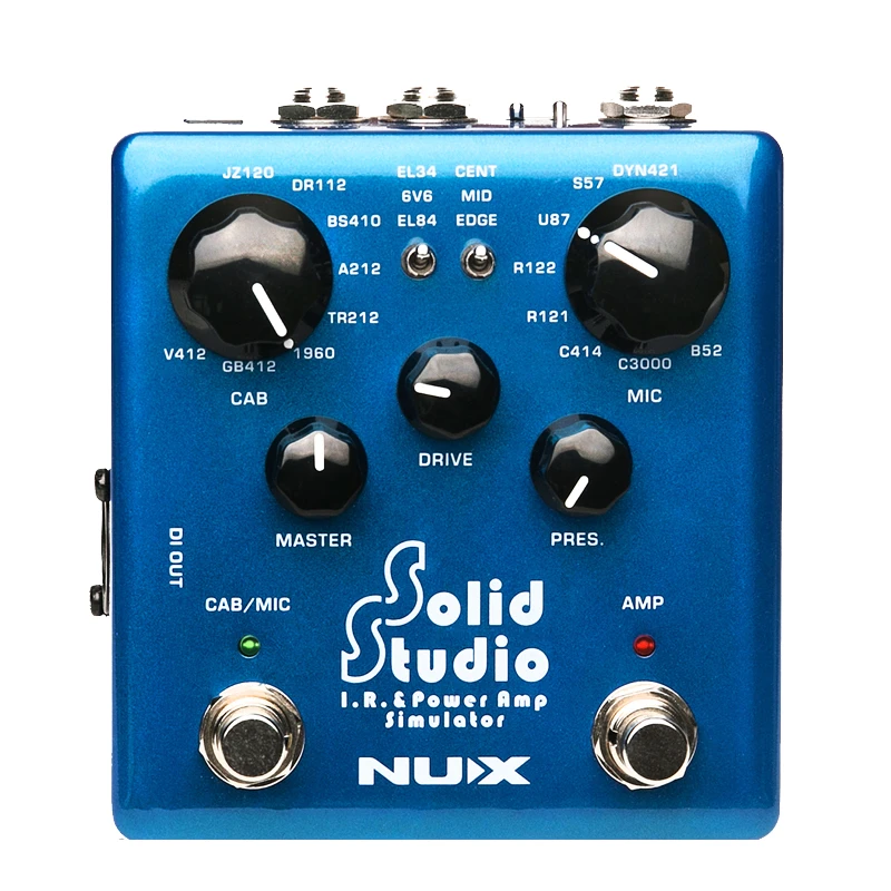 小天使 NUX SOLID STUDIO IR吉他箱体模拟 后级DI盒 单块效果器