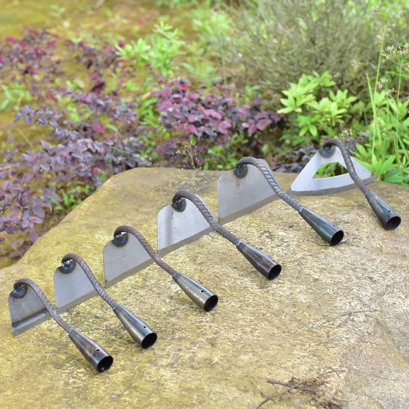 户外农田种菜锄草锄头专用工具家用空心小锄头农用除草神器头勾锄