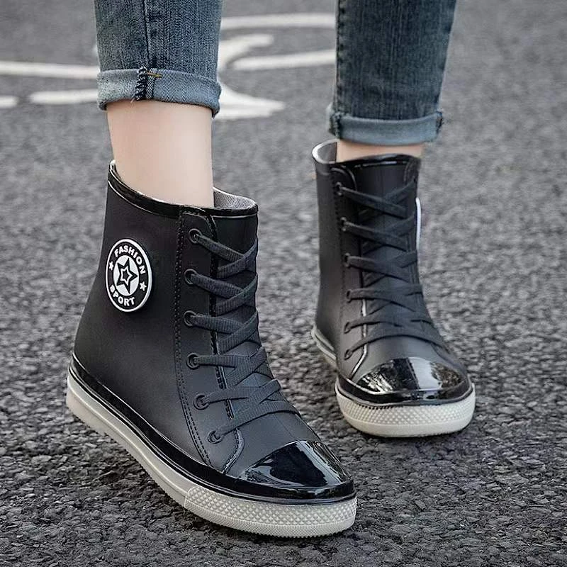 吉露莱雨鞋水鞋女时尚防滑水鞋低帮中筒水靴洗车买菜厨房鞋胶鞋