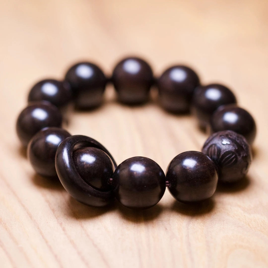 【好易得】2.0雷击木手串·跑环设计款·沉水老料