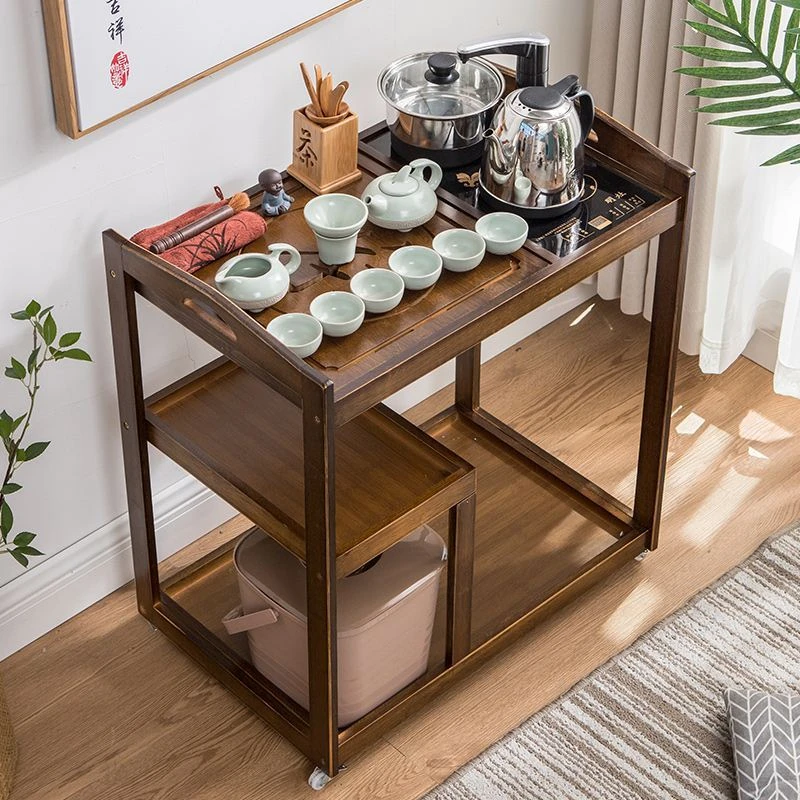 小茶桌小茶几移动小茶桌迷你茶桌泡茶小茶桌可移动茶桌阳台自动