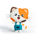 小花猫洁面巾