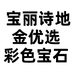 宝丽诗地金优选彩色宝石专卖店